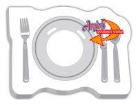 Sticky Notes: 4 inch x 3 inch Table Setting Shaped Sticky Notes